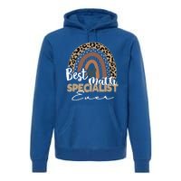 Best Math Specialist Ever Boho Rainbow Teacher Appreciation Cool Gift Premium Hoodie