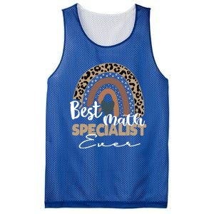 Best Math Specialist Ever Boho Rainbow Teacher Appreciation Cool Gift Mesh Reversible Basketball Jersey Tank