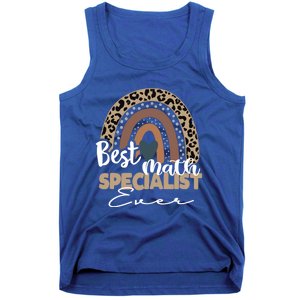 Best Math Specialist Ever Boho Rainbow Teacher Appreciation Cool Gift Tank Top