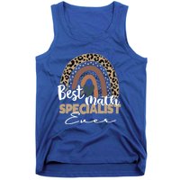 Best Math Specialist Ever Boho Rainbow Teacher Appreciation Cool Gift Tank Top