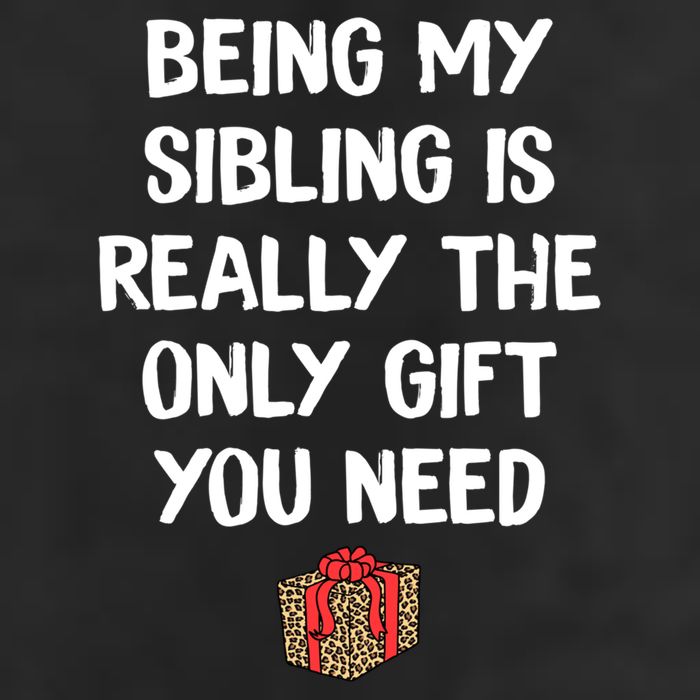 Being My Sibling Is Really The Only Gift You Need Box Xmas Cute Gift Golf Towel