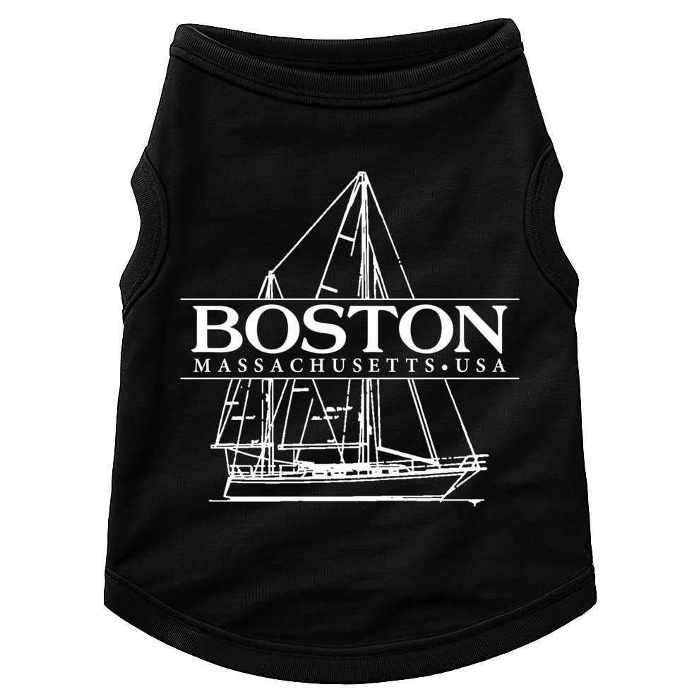 Boston Massachusetts Souvenir Sailing Great Gift Doggie Tank