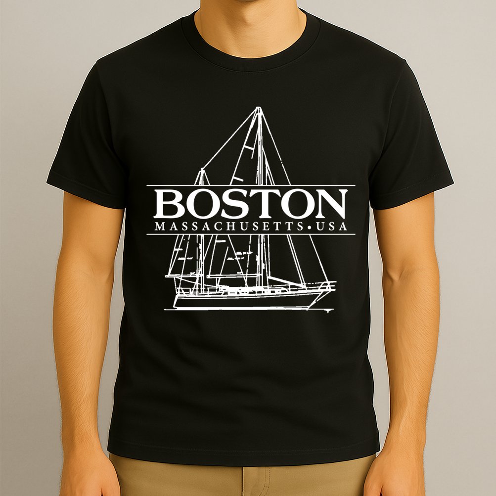 Boston Massachusetts Souvenir Sailing Great Gift T-Shirt