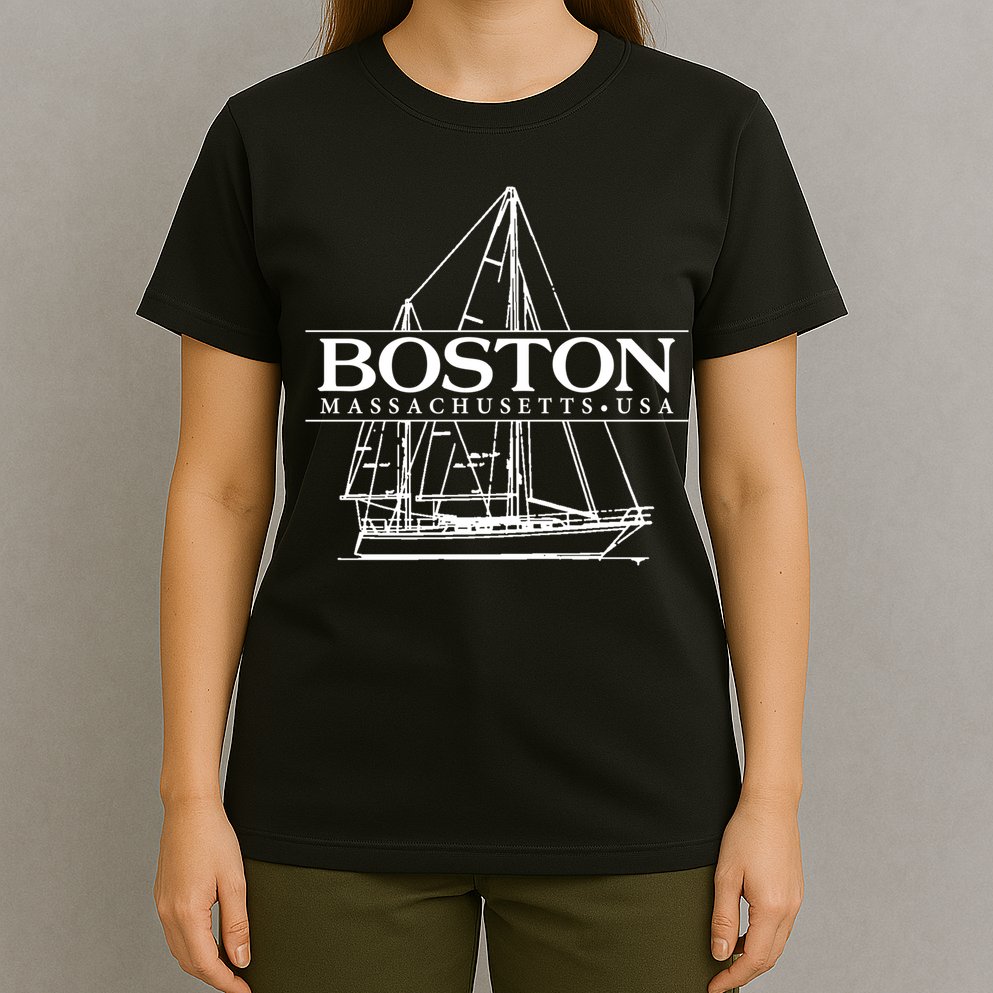 Boston Massachusetts Souvenir Sailing Great Gift T-Shirt