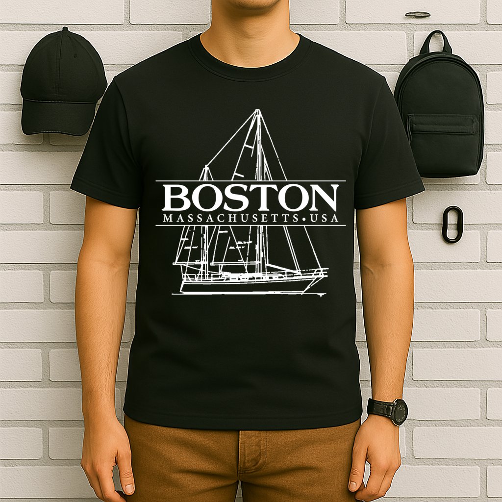 Boston Massachusetts Souvenir Sailing Great Gift T-Shirt