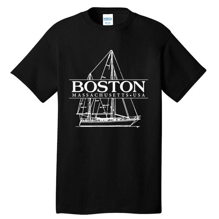 Boston Massachusetts Souvenir Sailing Great Gift Tall T-Shirt