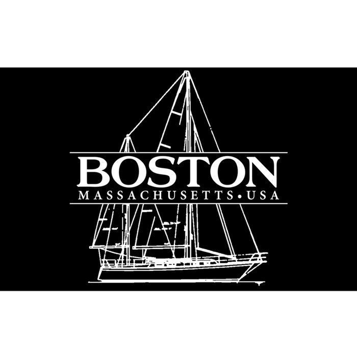 Boston Massachusetts Souvenir Sailing Great Gift Bumper Sticker