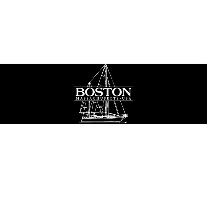 Boston Massachusetts Souvenir Sailing Great Gift Bumper Sticker