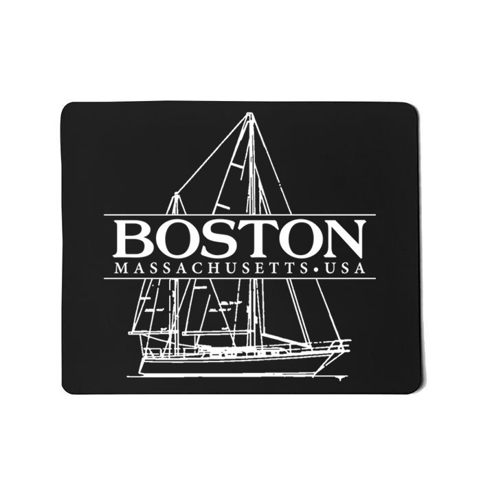 Boston Massachusetts Souvenir Sailing Great Gift Mousepad