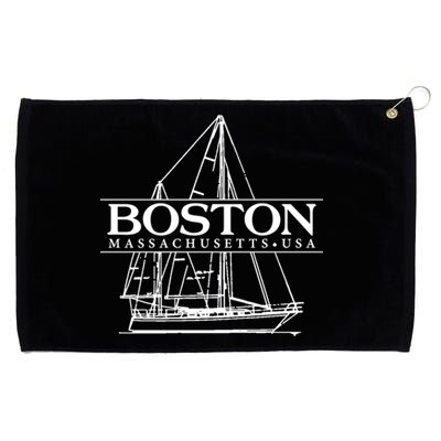 Boston Massachusetts Souvenir Sailing Great Gift Grommeted Golf Towel