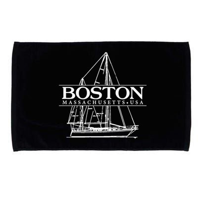 Boston Massachusetts Souvenir Sailing Great Gift Microfiber Hand Towel