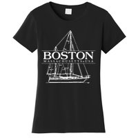 Boston Massachusetts Souvenir Sailing Great Gift Women's T-Shirt