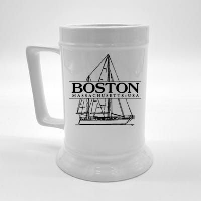 Boston Massachusetts Souvenir Sailing Great Gift Beer Stein