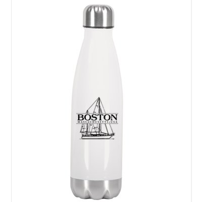 Boston Massachusetts Souvenir Sailing Great Gift Stainless Steel Insulated Water Bottle