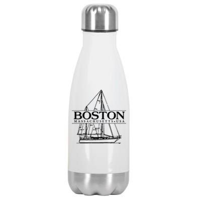 Boston Massachusetts Souvenir Sailing Great Gift Stainless Steel Insulated Water Bottle