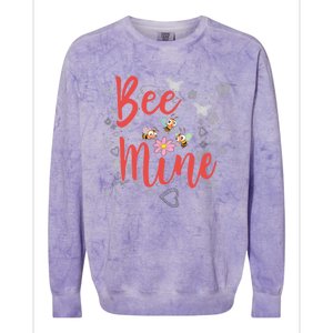 Bee Mine Sweethearts Friends Friends Valentines Day Gift Colorblast Crewneck Sweatshirt