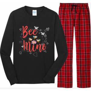 Bee Mine Sweethearts Friends Friends Valentines Day Gift Long Sleeve Pajama Set