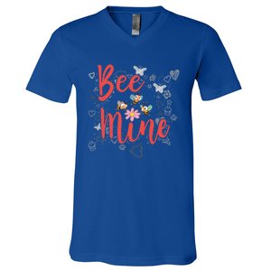 Bee Mine Sweethearts Friends Friends Valentines Day Gift V-Neck T-Shirt