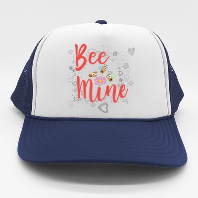 Bee Mine Sweethearts Friends Friends Valentines Day Gift Trucker Hat