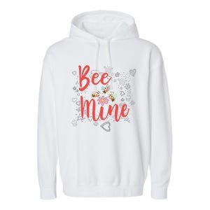 Bee Mine Sweethearts Friends Friends Valentines Day Gift Garment-Dyed Fleece Hoodie