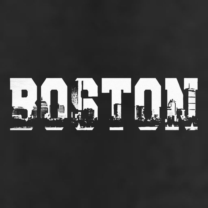 Boston Massachusetts Skyline Graphic Apparel Adult Drive Performance Visor