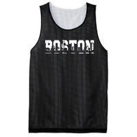 Boston Massachusetts Skyline Graphic Apparel Mesh Reversible Basketball Jersey Tank