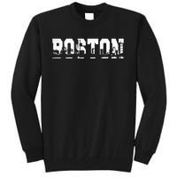 Boston Massachusetts Skyline Graphic Apparel Tall Sweatshirt