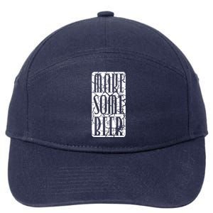 Brewing Make Some Beer Gift 7-Panel Snapback Hat