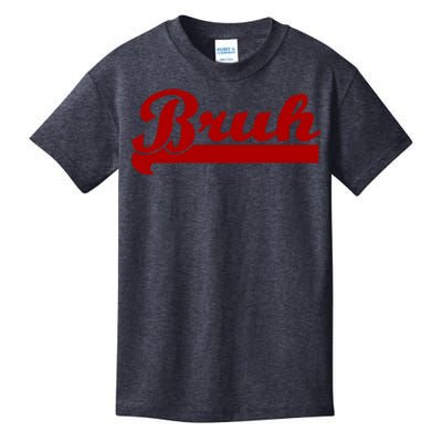 Bruh Meme Saying Funny Brother Greeting Kids T-Shirt