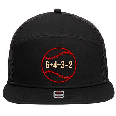 Baseball Math Sports Player Lover Coach Graphic Gift 7 Panel Mesh Trucker Snapback Hat