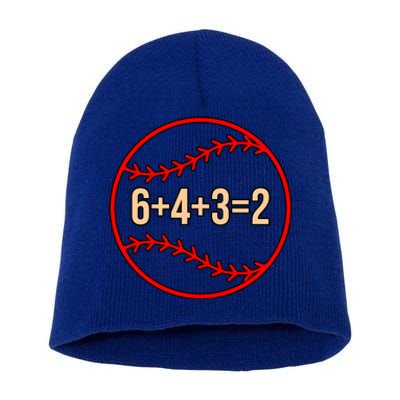 Baseball Math Sports Player Lover Coach Graphic Gift Short Acrylic Beanie