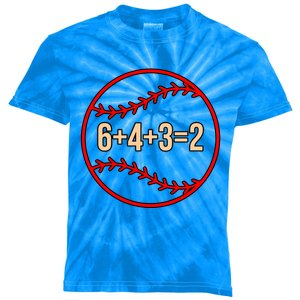 Baseball Math Sports Player Lover Coach Graphic Gift Kids Tie-Dye T-Shirt