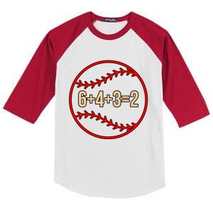 Baseball Math Sports Player Lover Coach Graphic Gift Kids Colorblock Raglan Jersey