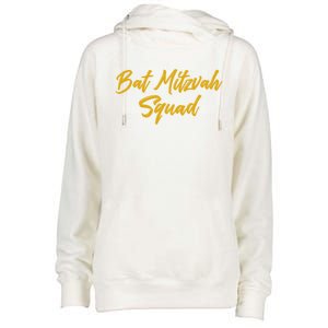 Bat Mitzvah Squad Happy Birthday Jewish Friends Family Funny Gift Womens Funnel Neck Pullover Hood