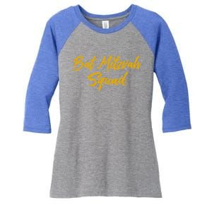 Bat Mitzvah Squad Happy Birthday Jewish Friends Family Funny Gift Women's Tri-Blend 3/4-Sleeve Raglan Shirt