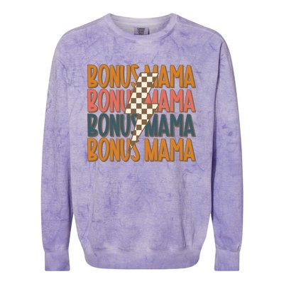 Bonus Mama Stepmom Mother’S Day Colorblast Crewneck Sweatshirt