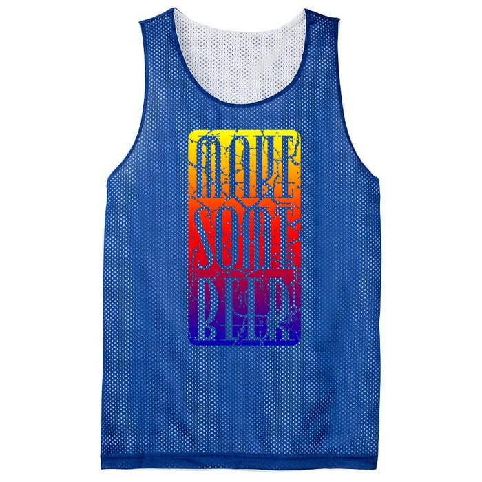 Brewing Make Some Beer Gift Mesh Reversible Basketball Jersey Tank