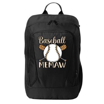 Baseball Memaw Sports Player Lover Coach Graphic Cool Gift City Backpack