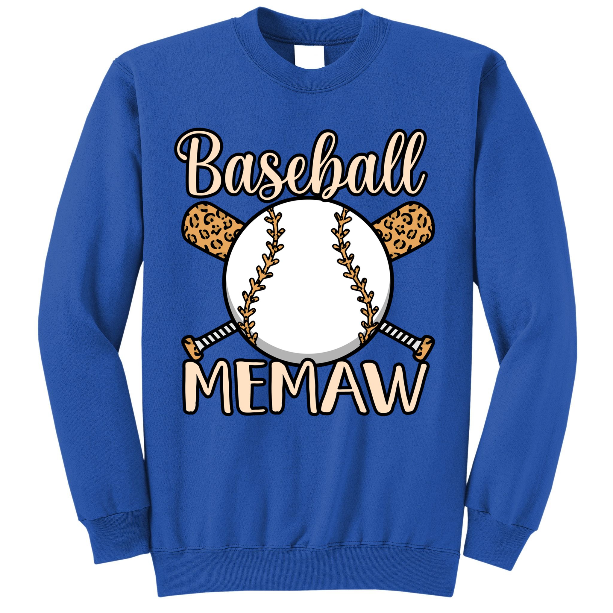 Baseball Memaw Sports Player Lover Coach Graphic Cool Gift Sweatshirt