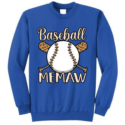 Baseball Memaw Sports Player Lover Coach Graphic Cool Gift Sweatshirt