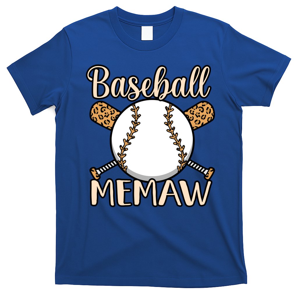 Baseball Memaw Sports Player Lover Coach Graphic Cool Gift T-Shirt