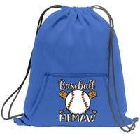 Baseball Memaw Sports Player Lover Coach Graphic Cool Gift Sweatshirt Cinch Pack Bag