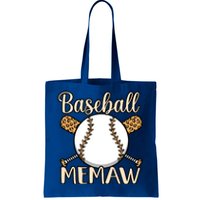 Baseball Memaw Sports Player Lover Coach Graphic Cool Gift Tote Bag