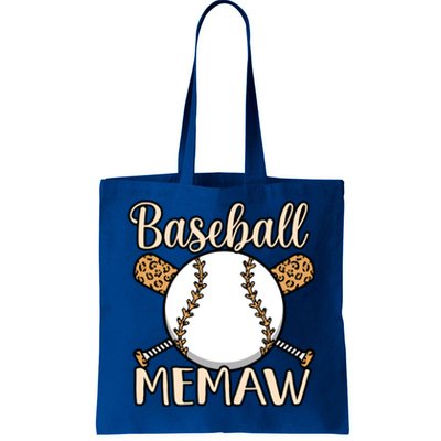 Baseball Memaw Sports Player Lover Coach Graphic Cool Gift Tote Bag