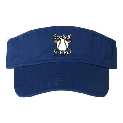 Baseball Memaw Sports Player Lover Coach Graphic Cool Gift Visor