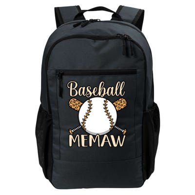 Baseball Memaw Sports Player Lover Coach Graphic Cool Gift Daily Commute Backpack