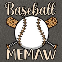 Baseball Memaw Sports Player Lover Coach Graphic Cool Gift Cotton Canvas Backpack