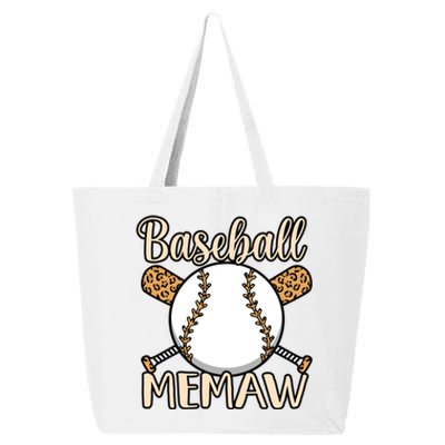 Baseball Memaw Sports Player Lover Coach Graphic Cool Gift 25L Jumbo Tote