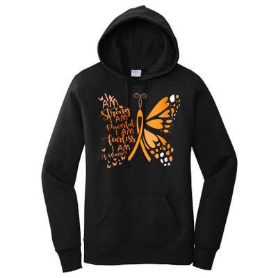 Butterfly Multiple Sclerosis Awareness Women's Pullover Hoodie