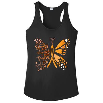 Butterfly Multiple Sclerosis Awareness Ladies PosiCharge Competitor Racerback Tank